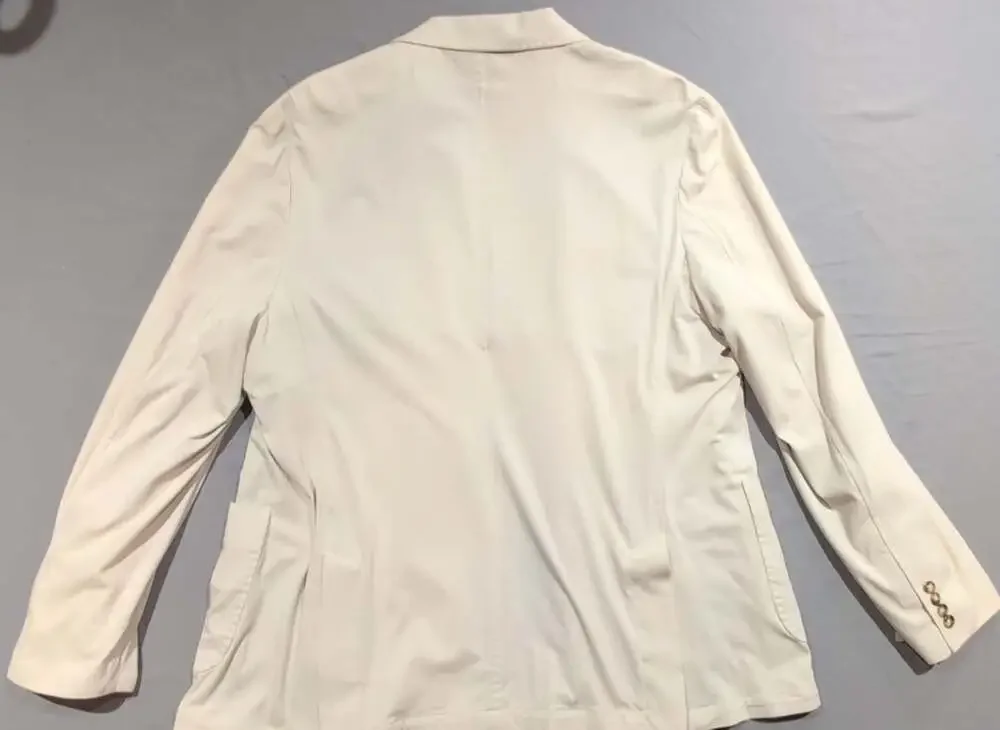 Be A Better Man Beige Sport Coat Blazer Knit Jersey Cotton